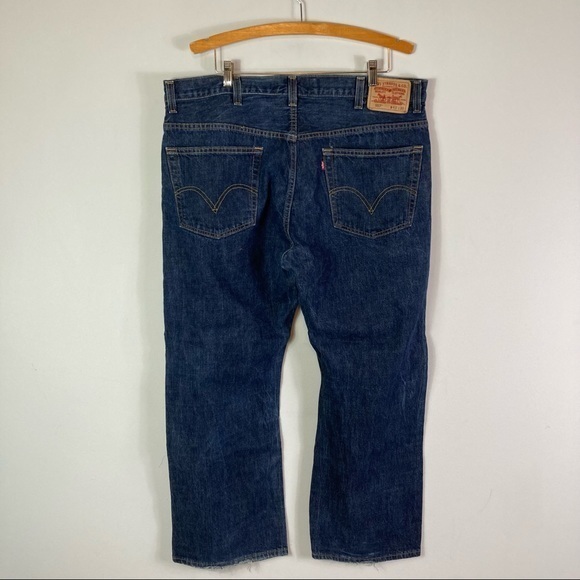 Levi's 557 Relaxed Boot Cut Jeans Size 40x30 - Picture 5 of 10